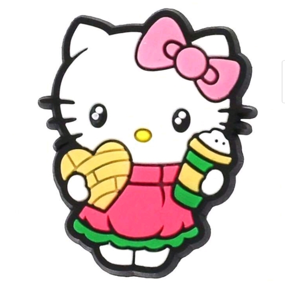 5pc Hello Kitty Coffee Meow Croc/Clog Jibbitz - Picture 3 of 6